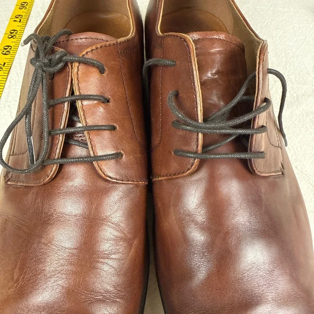 Aldo Derby Shoes Men Size 13 Brown Classic Leather Lace Formal Business Casual